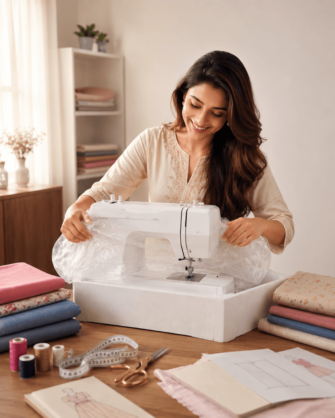 ONSA students learning tailoring and fashion design online
