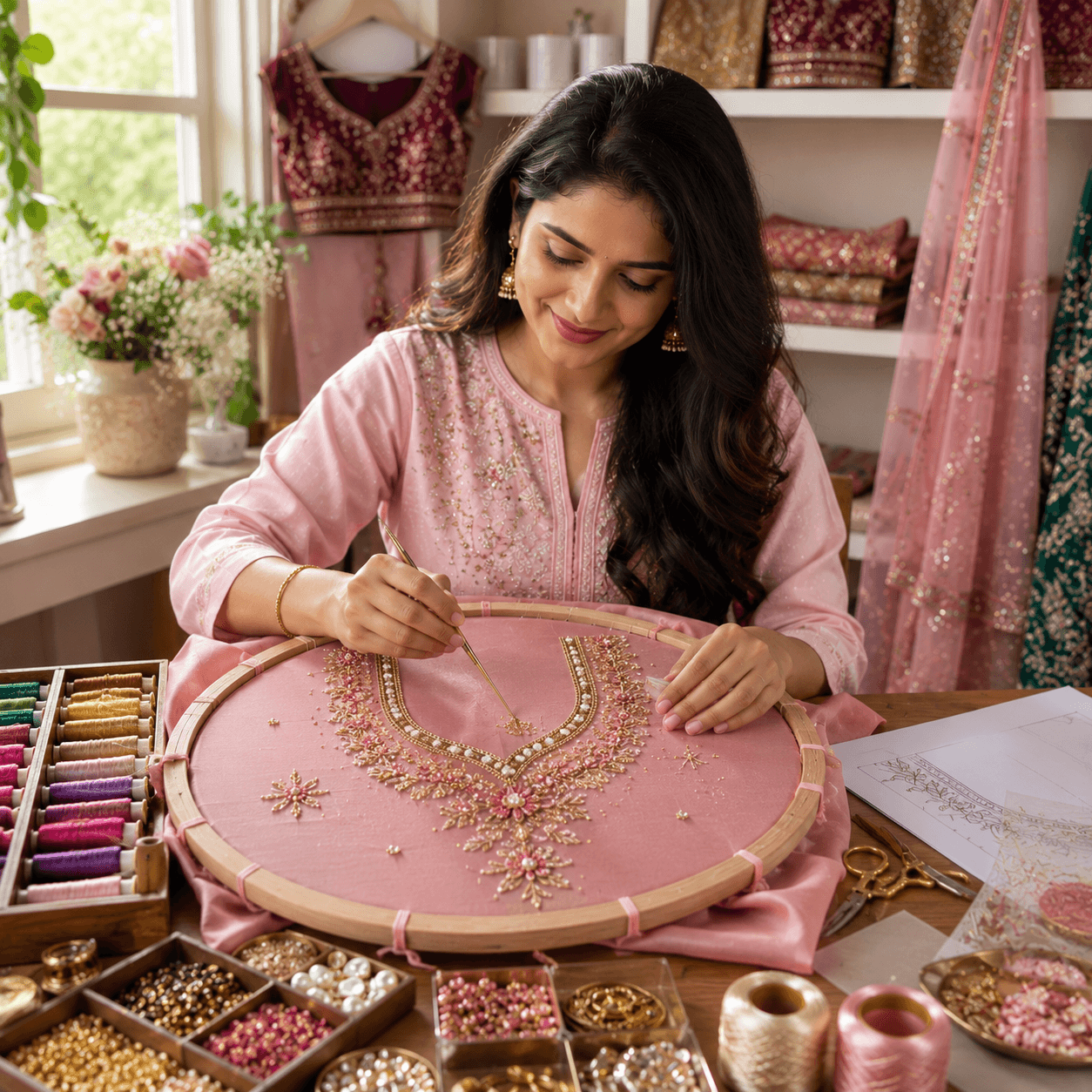 Professional Aari Embroidery