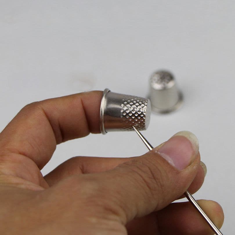 Three metal thimbles in different sizes — ONSA sewing blog