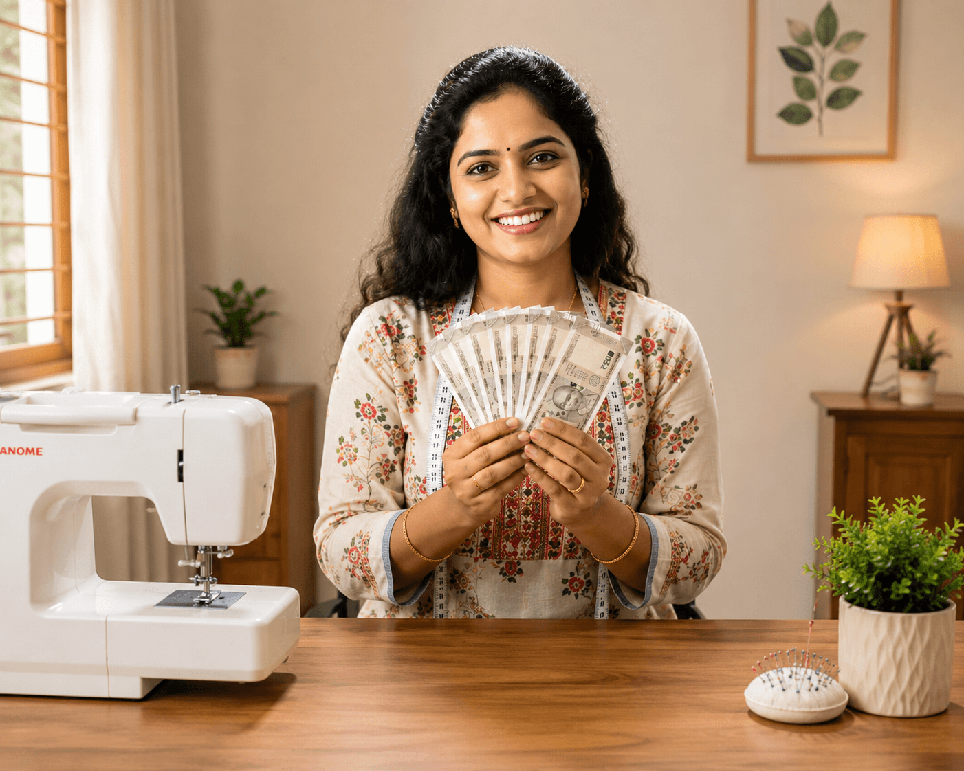 ONSA student earning from home tailoring after completing online tailoring course — ONSA sewing blog