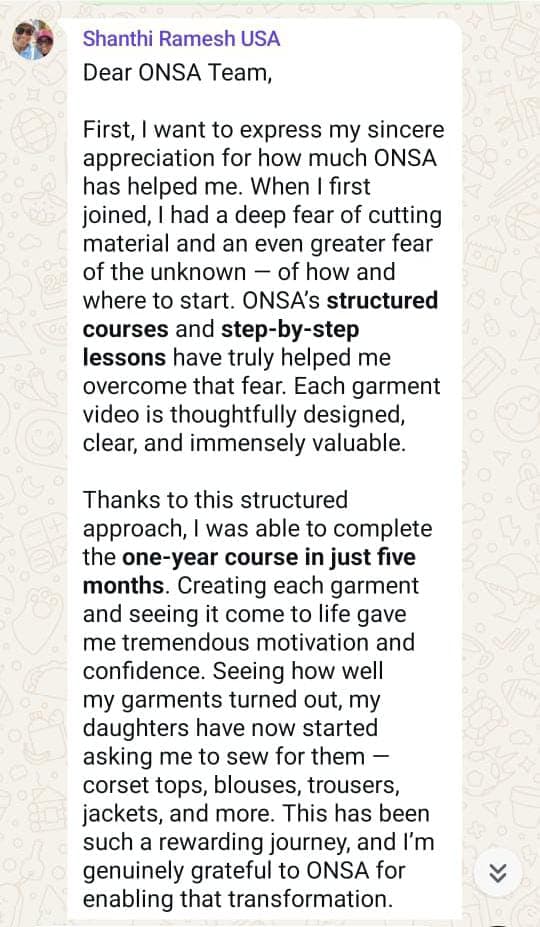 ONSA student review screenshot 3