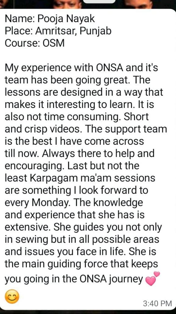 ONSA student review screenshot 2